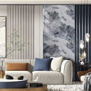 Samolepicí velkoformátový panel XXL MAR005 - modrý mramor Ocean Blue o rozměru 120 x 280 cm