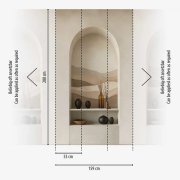 Tapetový designový panel Fatamorgana - vliesová fototapeta s pouštní krajinou a písečnými dunami – barvy béžová, hnědá, krémová - z kolekce Cosmo Living od A.S. Création