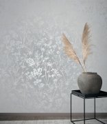 Vliesová tapeta, bílá s rostlinným vzorem 0,53 x 10,05 m / Tapety na zeď Mona 82462 Marburg
