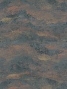 Abstraktní vliesová tapeta s vlnkovaným vzorem, se strukturovaným a třpytivým efektem – kombinace barev modrá, zlatá, měděná, metalická 786564 -kolekce Hot Spots německého výrobce A.S.Création