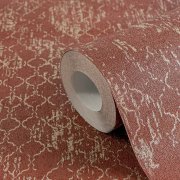 Vliesová tapeta 786723 s orientálním ornamentálním vzorem a hladkým texturovaným povrchem – kombinace barev červená, zlatá, metalická - kolekce Hot Spots německého výrobce A.S.Création
