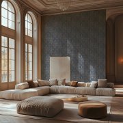 Vliesová tapeta 786724 orientální ornamenty s hladkým texturovaným povrchem – kombinace barev modrá, stříbrná, metalická - kolekce Hot Spots německého výrobce A.S.Création