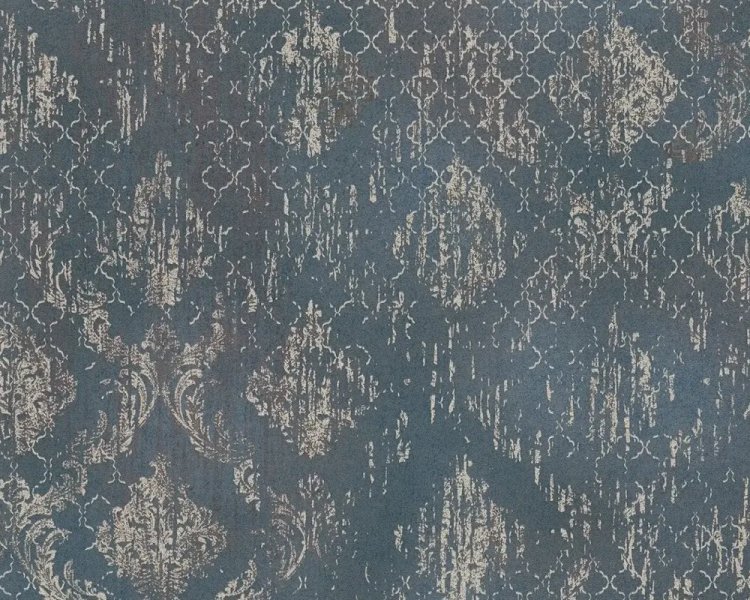 Vliesová tapeta orientální ornamenty barva modrá, stříbrná 786724 / tapety na zeď 78672-4 Hot Spots (0,53 x 10,05 m) A.S.Création