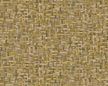 Vliesová tapeta žlutá, béžová, venkovská, ratan 377064 / Tapety na zeď 37706-4 Jungle Chic (0,53 x 10,05 m) A.S.Création