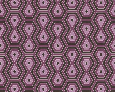 Vliesová tapeta fialová, hnědá, geometrická 377073 / Tapety na zeď 37707-3 Jungle Chic (0,53 x 10,05 m) A.S.Création