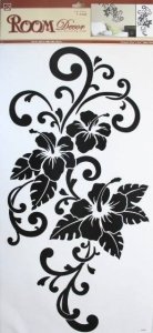 Samolepicí dekorace na zeď (69 x 32cm) Room Decor Ibišek 546