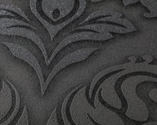 3D barokní vliesová tapeta tmavě šedá - vzorek, detail