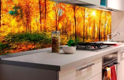 Fototapeta do kuchyně Slunečný les, 180 x 60 cm / KI-180-084 / samolepicí fototapety na kuchyňskou linku DIMEX