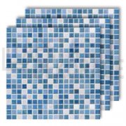 samolepka na kachličky modrá mozaika