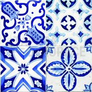 samolepky na dlaždičky modré azulejos