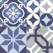 Samolepicí nálepky na kachličky šedo-modré obkladačky Azulejos