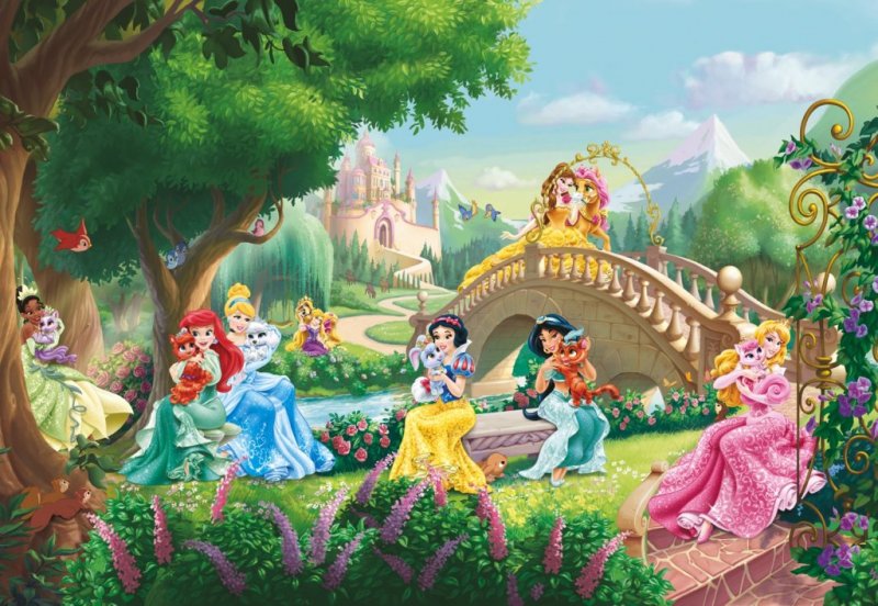 Fototapeta Disney Princezny 8-478 / Fototapety 8 dílné na zeď Princess Palace Pets Komar (368 x 254 cm)