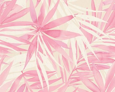 Vliesová tapeta růžové palmy 34125-3 / Tapety na zeď 341253 Designdschungel (0,53 x 10,05 m) A.S.Création