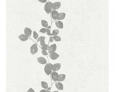 Vliesová tapeta 35891-1 šedé listy / Tapety na zeď 358911 (0,53 x 10,05 m) A.S.Création