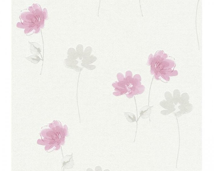 Vliesová tapeta 35911-1 růžové květy / Tapety na zeď 359111 (0,53 x 10,05 m) A.S.Création