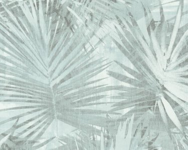 Vliesová tapeta 36385-3 tyrkysové palmové listy / Vliesové tapety na zeď 363853 Hygge (0,53 x 10,05 m) A.S.Création