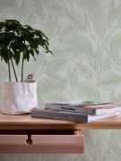 Vliesová tapeta ve stylu malby - listy, přírodní motiv - kombinace více odstínů zelené barvy. Vliesová tapeta od A.S.Création