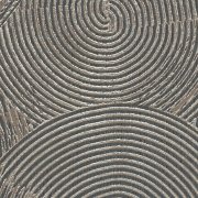 3D strukturovaná vliesová tapeta imitace sádrové omítky (štuku) se metalickým efektem - černá, hnědá barva, jedinečná vliesová tapeta od A.S.Création