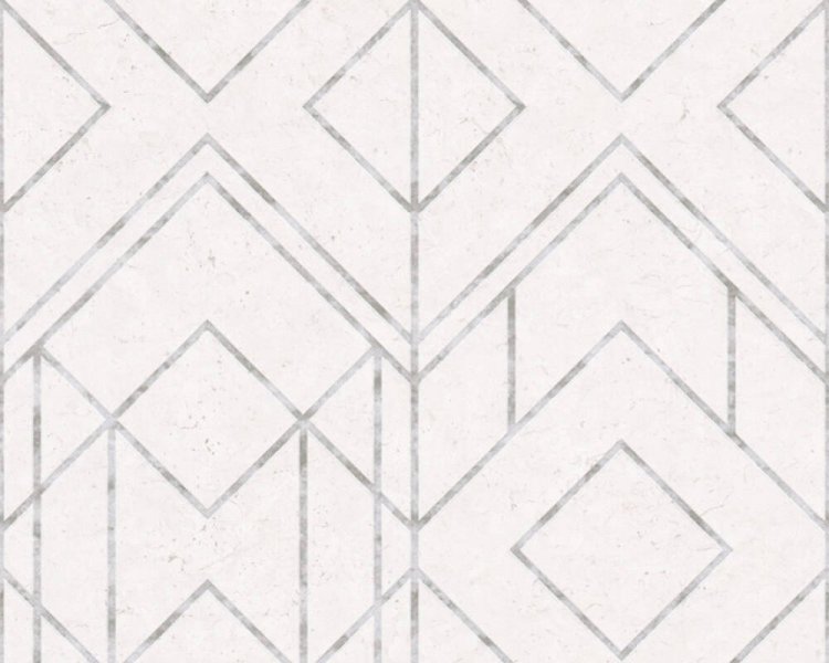 Vliesová tapeta grafická s metalickými akcenty, šedá, bílá, metalická 378691 / Tapety na zeď 37869-1 Metropolitan Stories 2 (0,53 x 10,05 m) A.S.Création