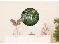 Samolepicí fototapeta Džungle 70x70 cm CR3213 Jungle / kruhové samolepicí vliesové dekorace La Form (ø 70 cm) AG Design