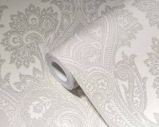 Vliesová tapeta barokní, zámecká béžová, šedá, metalická 387084 / Tapety na zeď 38708-4 My Home My Spa (0,53 x 10,05 m) A.S.Création