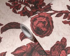 Vliesová tapeta vintage červené růže 387004 / Tapety na zeď 38700-4 My Home My Spa (0,53 x 10,05 m) A.S.Création