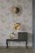 Vliesová tapeta v kombinaci krémová a šedé barvy, přírodní motiv - vliesová tapeta od A.S.Création