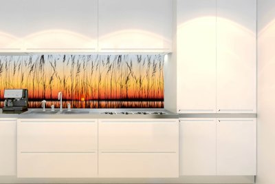 Samolepicí fototapeta na kuchyňskou linku Západ slunce KI-180-129 / Fototapety do kuchyně Dimex (180 x 60 cm)