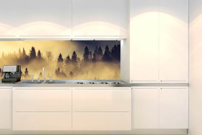 Samolepicí fototapeta na kuchyňskou linku Lesní krajina KI-180-142 / Fototapety do kuchyně Dimex (180 x 60 cm)