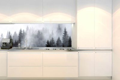 Samolepicí fototapeta na kuchyňskou linku Mlha KI-180-143 / Fototapety do kuchyně Dimex (180 x 60 cm)