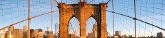 Samolepicí fototapeta na kuchyňskou linku Brooklyn Bridge KI-260-116 / Fototapety do kuchyně Dimex (260 x 60 cm)
