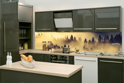Samolepicí fototapeta na kuchyňskou linku Lesní krajina KI-260-142 / Fototapety do kuchyně Dimex (260 x 60 cm)