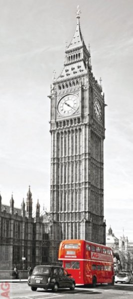 Vliesová fototapeta Big Ben FTNV2911 / Obrazové vliesové fototapety na stěnu 1 dílné FTNV 2911 AG Design (90 x 202 cm)