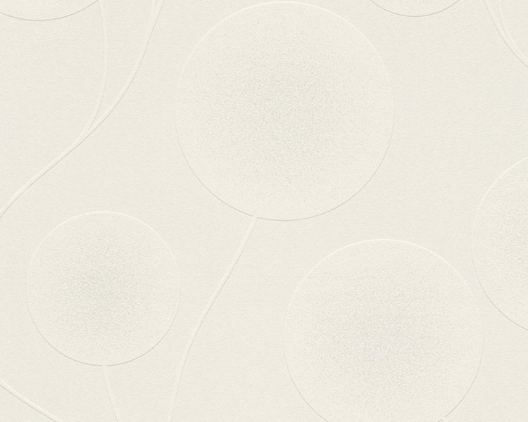 Moderní vliesová tapeta bílá, metalická 30547-1 / Tapety na zeď 305471 Spot 3 AS (0,53 x 10,05 m) A.S.Création