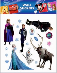 Dětská samolepicí dekorace Disney Ledové království 21082 / Samolepka pro děti Frozen Room Decor (30x39cm)