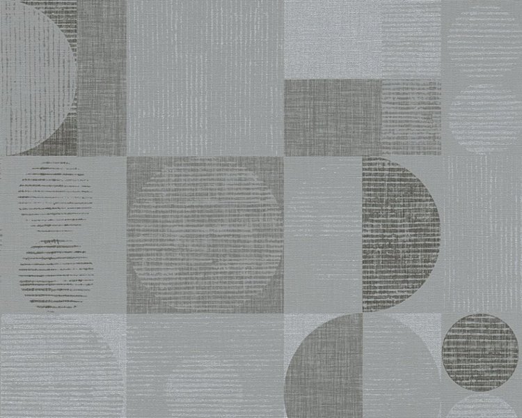 Geometrická vliesová tapeta šedá, černá, metalická 30644-2 / Tapety na zeď 306442 Titanium AS (0,53 x 10,05 m) A.S.Création