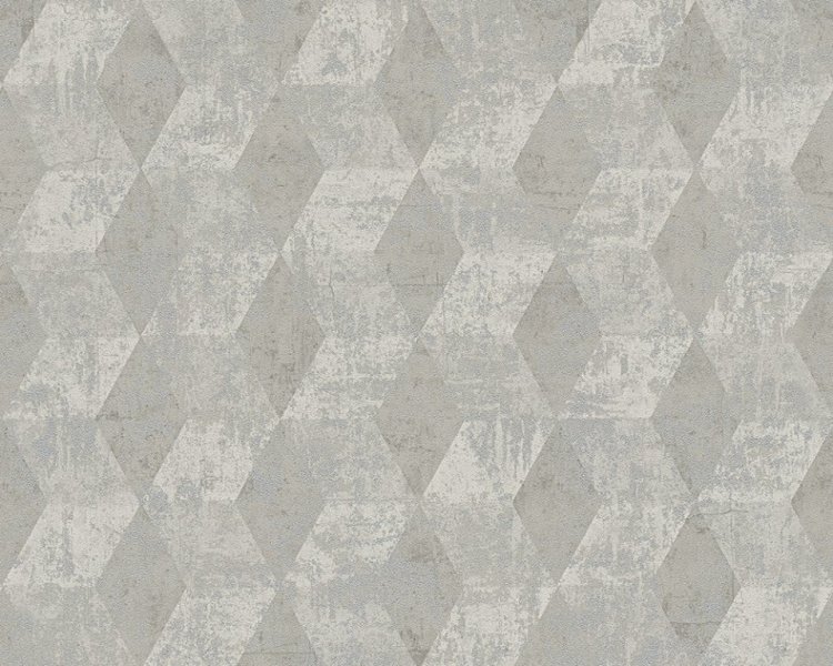 Vliesová tapeta geometrická šedá, metalická 30654-2 / Tapety na zeď 306542 Titanium AS (0,53 x 10,05 m) A.S.Création