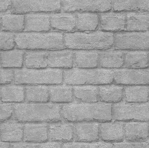 Papírová tapeta 226751 kamenná zeď, cihly, kovově stříbrná / Tapety na zeď Woods Bricks (0,53 x 10,05 m) Rasch