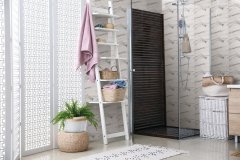 Samolepicí vinylový obklad na stěnu - samolepicí PVC čtverce na zeď šedý mamor- Premium Marble