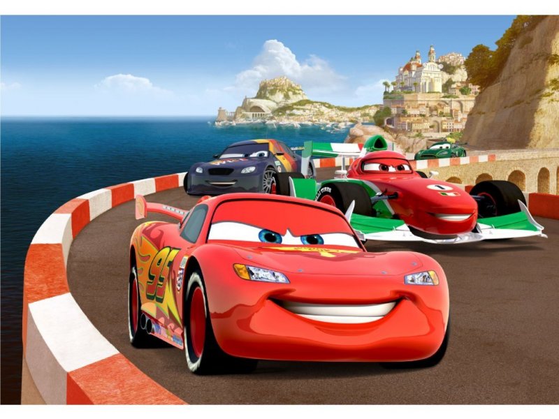 Fototapeta Auta Disney Cars FTDNXXL5005 / Fototapety do dětského pokoje FTDNXXL 5005 (360 x 270 cm) AG Design