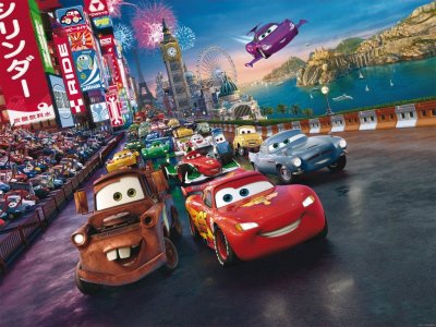 Fototapeta Auta Disney Cars FTDNXXL5028 / Fototapety do dětského pokoje FTDNXXL 5028 (360 x 270 cm) AG Design