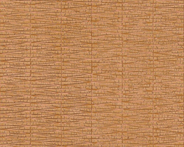 Vliesová tapeta grafická s geometrickým motivem, měděná, oranžová, metalická 385975 / Tapety na zeď 38597-5 Hygge 2 (0,53 x 10,05 m) A.S.Création
