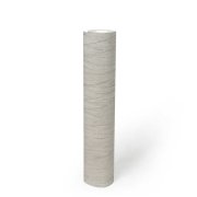 Grafická vliesová tapeta s melírovým vzorem, strukturovaná, barva šedá, metalické odlesky. Kolekce Hygge 2 od německého výrobce tapet A.S.Création
