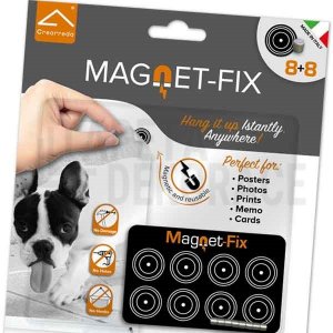 MAGNET-FIX magnetické hřebíky sada 8 ks / dekorace Crearreda