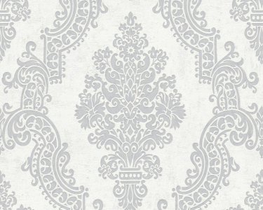 Vliesová tapeta šedá, stříbrná, metalická - zámecká, barokní styl 397655 / Tapety na zeď 39765-5 Pure Elegance (0,53 x 10,05 m) A.S.Création