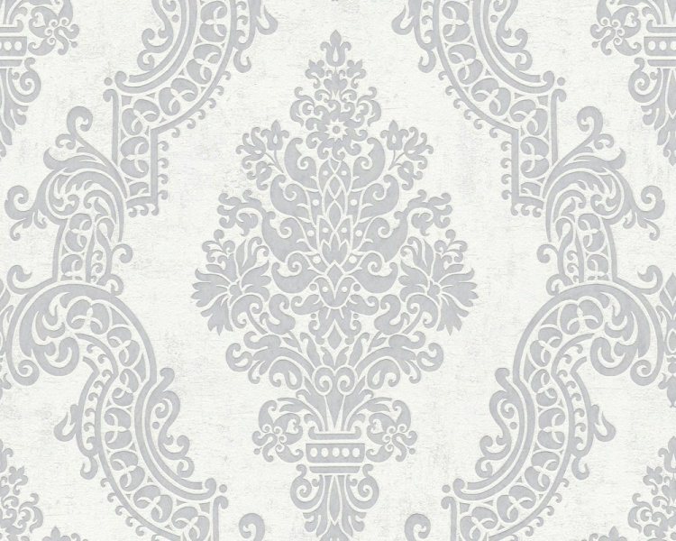 Vliesová tapeta šedá, stříbrná, metalická - zámecká, barokní styl 397655 / Tapety na zeď 39765-5 Pure Elegance (0,53 x 10,05 m) A.S.Création