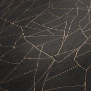 Vliesová tapeta 3D grafický přírodní motiv se zlatými akcenty, strukturální pěnový povrch - černá, zlatá, metalická tapeta na zeď 399344 z kolekce Life Forever