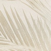 Vliesová tapeta s palmovými listy v jemných barvách – krémová, béžová, hnědá 399801 - kolekce MICHALSKY 6 - německý výrobce A.S.Création