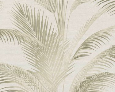 Vliesová tapeta s palmovými listy v jemných barvách ve vintage stylu – krémová, zelená 399802 / tapety na zeď 39980-2 MICHALSKY 6 (0,53 x 10,05 m) A.S.Création