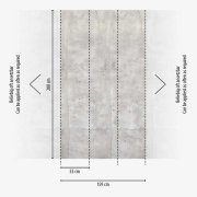 Tapetový designový panel - vliesová fototapeta s motivem a realistickým vzhledem betonu, barva šedá, černá, z kolekce Cosmo Living